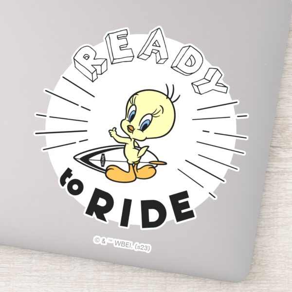 TWEETY™_Surfboard_-_Ready_to_Ride_Sticker_1 TWEETY™ Surfboard Ready To Ride Sticker