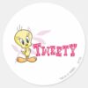 _TWEETY™__Pink_Classic_Round_Sticker_1 TWEETY™ Pink Classic Round Sticker