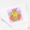 TWEETY™_and_Butterfly_Square_Sticker_3 TWEETY™ And Butterfly Square Sticker