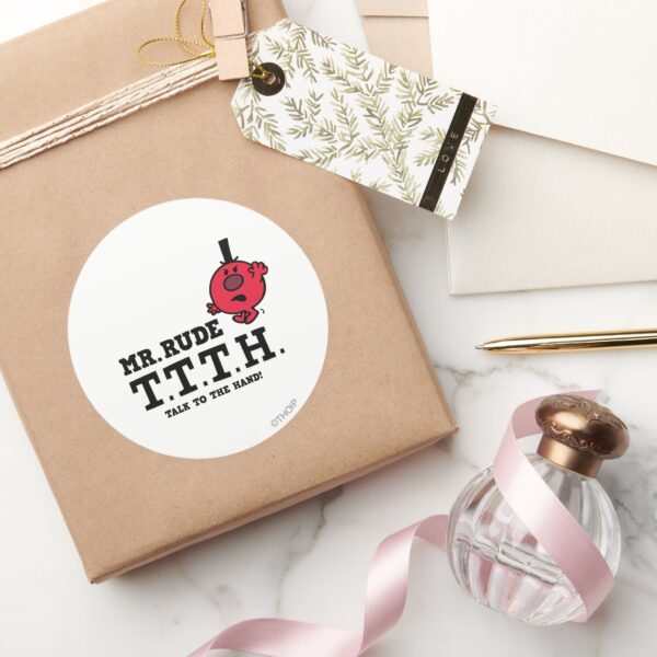 Talk_To_The_Hand_Classic_Round_Sticker_5 Talk To The Hand Classic Round Sticker