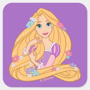 Tangled In Bloom Square Sticker