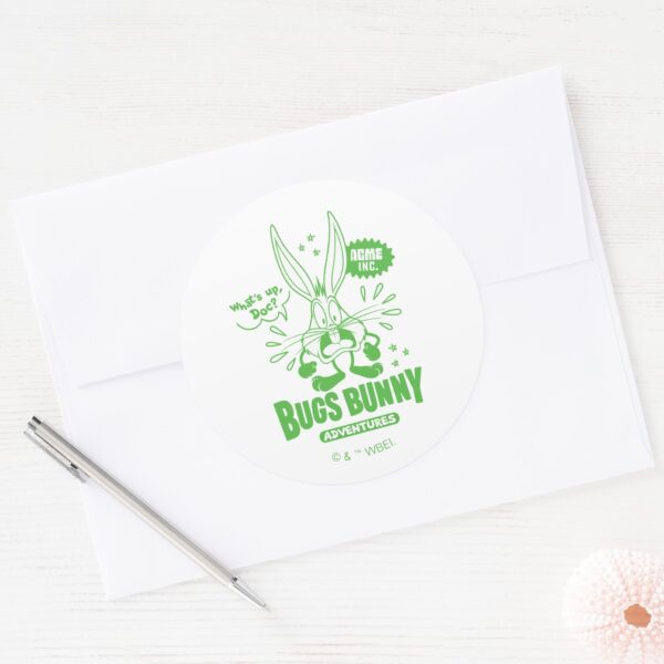Tasty_Retro_BUGS_BUNNY™_Classic_Round_Sticker_3 Tasty Retro BUGS BUNNY™ Classic Round Sticker