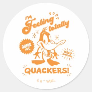 Tasty Retro DAFFY DUCK™ Classic Round Sticker