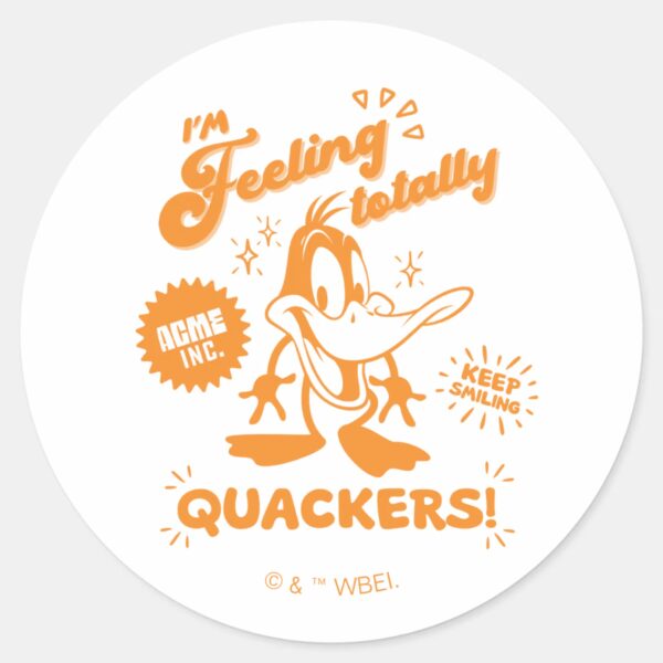 Tasty_Retro_DAFFY_DUCK™_Classic_Round_Sticker_1 Tasty Retro DAFFY DUCK™ Classic Round Sticker