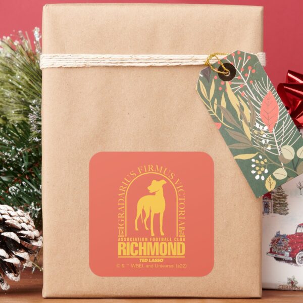 Ted_Lasso_AFC_Richmond_Gold_Arched_Logo_Square_Sticker_4 Ted Lasso AFC Richmond Gold Arched Logo Square Sticker