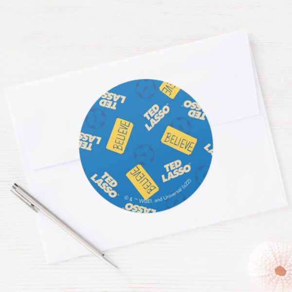 Ted_Lasso_Believe_Sign_and_Ball_Toss_Pattern_Classic_Round_Sticker_3 Ted Lasso Believe Sign And Ball Toss Pattern Classic Round Sticker