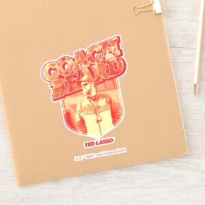 Ted Lasso Coach Beard Badge Sticker