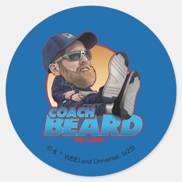 Ted_Lasso_Coach_Beard_Bobblehead_Classic_Round_Sticker_6 Ted Lasso Coach Beard Bobblehead Classic Round Sticker
