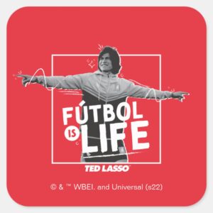 Ted Lasso Dani Rojas Futbol Is Life Square Sticker