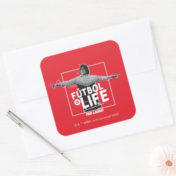 Ted_Lasso_Dani_Rojas_Fútbol_is_Life_Square_Sticker_3 Ted Lasso Dani Rojas Futbol Is Life Square Sticker