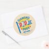 Ted Lasso Diamond Dogs Pennant Graphic Classic Round Sticker