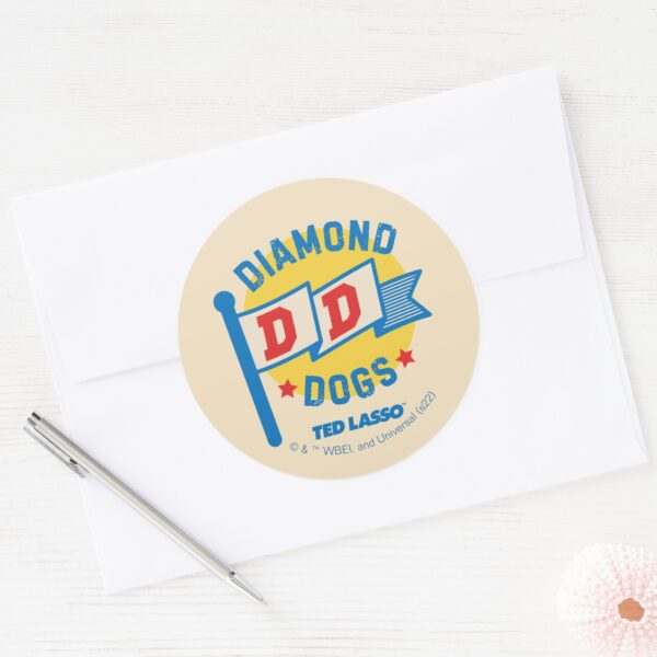 Ted_Lasso_Diamond_Dogs_Pennant_Graphic_Classic_Round_Sticker_2 Ted Lasso Diamond Dogs Pennant Graphic Classic Round Sticker