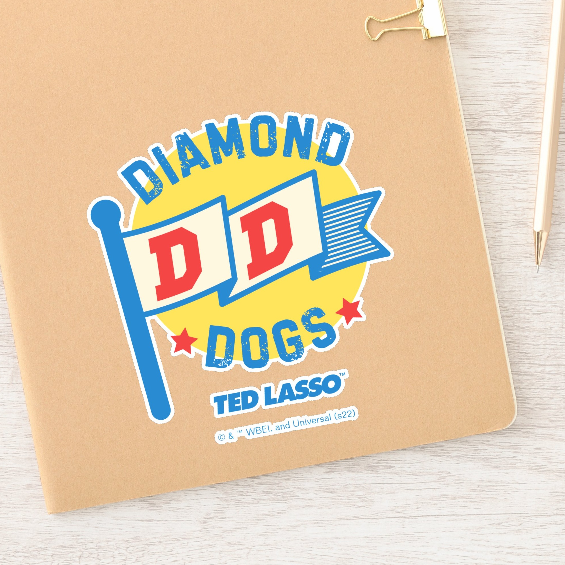 Ted Lasso Diamond Dogs Pennant Graphic Sticker