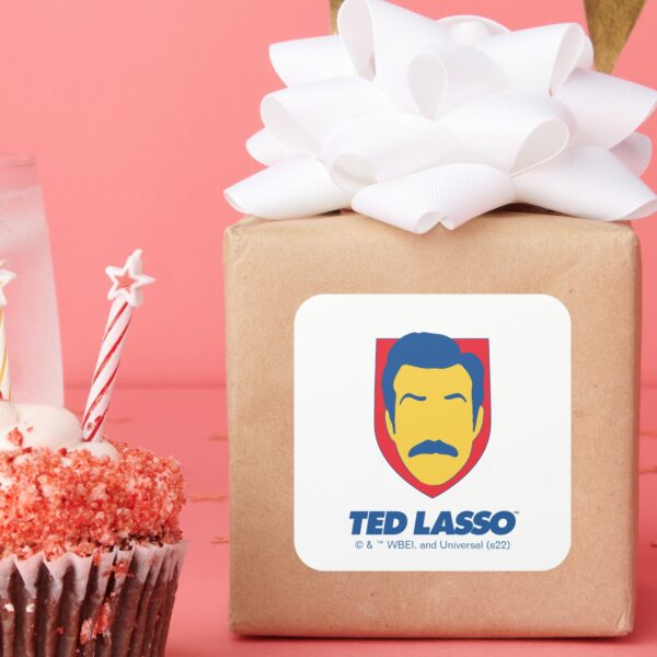 Ted Lasso Face Icon Square Sticker