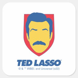 Ted Lasso Face Icon Square Sticker