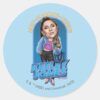 Ted Lasso Keeley Jones Bobblehead Classic Round Sticker