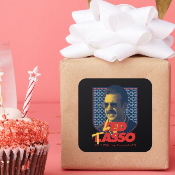 Ted Lasso Led Tasso Badge Square Sticker