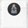 Ted Lasso Rebecca Welton Bobblehead Classic Round Sticker