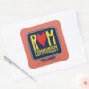 Ted Lasso Rom Communism Graphic Square Sticker