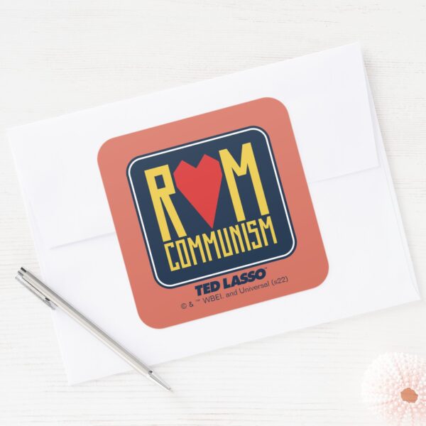 Ted_Lasso_Rom_Communism_Graphic_Square_Sticker_5 Ted Lasso Rom Communism Graphic Square Sticker