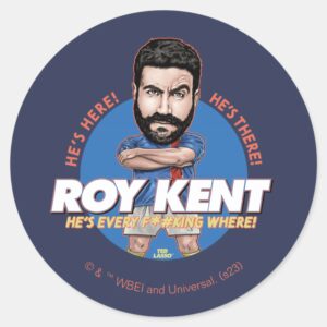 Ted Lasso Roy Kent Bobblehead Classic Round Sticker