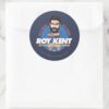 Ted Lasso Roy Kent Bobblehead Classic Round Sticker