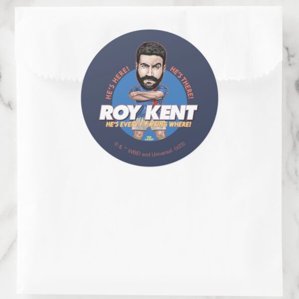 Ted Lasso Roy Kent Bobblehead Classic Round Sticker