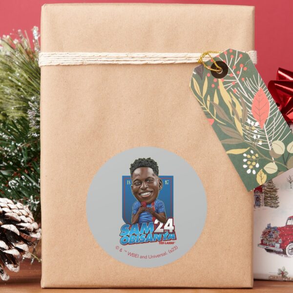 Ted Lasso Sam Obisanya Bobblehead Classic Round Sticker
