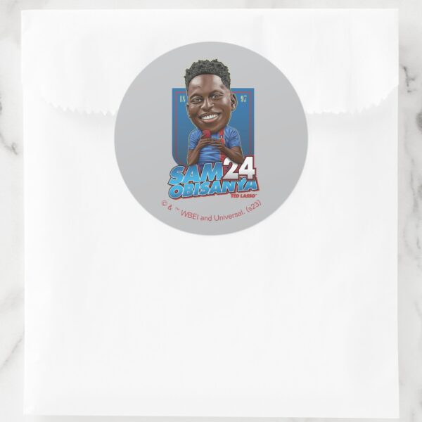 Ted Lasso Sam Obisanya Bobblehead Classic Round Sticker