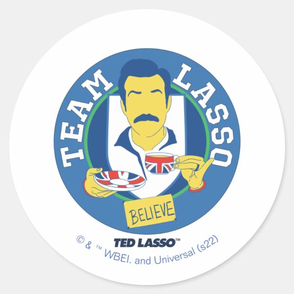 Ted Lasso Team Lasso Tea Iconic Avatar Classic Round Sticker