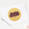 Ted Lasso The Roy Kent Effect Typography Graphic Classic Round Sticker