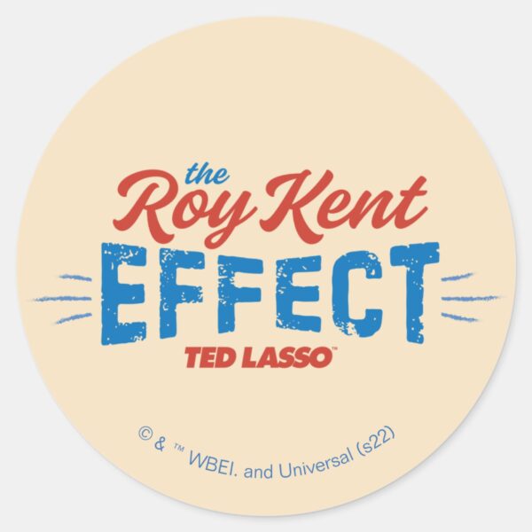 Ted Lasso The Roy Kent Effect Vintage Graphic Classic Round Sticker