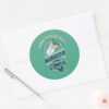 Teen Titans Go Beast Boy Truth Justice Burrito Classic Round Sticker