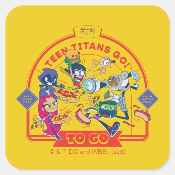 Teen_Titans_Go!_To_Go_Square_Sticker_1 Teen Titans Go To Go Square Sticker