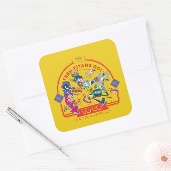 Teen_Titans_Go!_To_Go_Square_Sticker_3 Teen Titans Go To Go Square Sticker