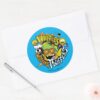 Teen Titans Go Beast Boy Waffles Classic Round Sticker
