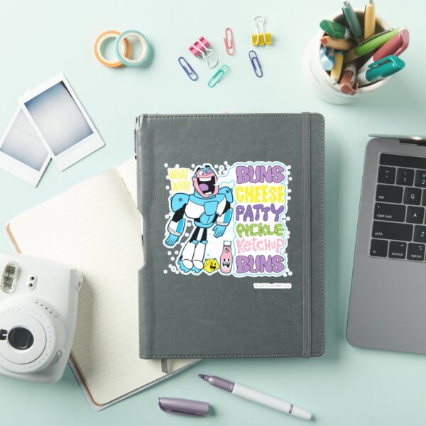Teen_Titans_Go!___Cyborg_Burger_Rap_Sticker_3 Teen Titans Go Cyborg Burger Rap Sticker