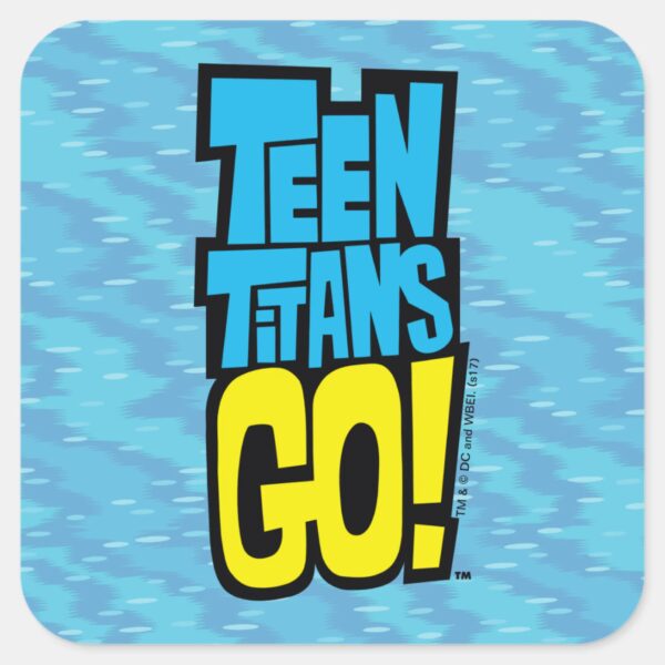 Teen_Titans_Go!___Logo_Square_Sticker_1 Teen Titans Go Logo Square Sticker