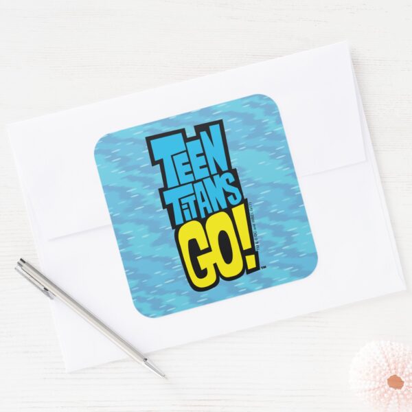 Teen_Titans_Go!___Logo_Square_Sticker_3 Teen Titans Go Logo Square Sticker