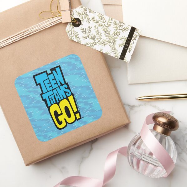 Teen_Titans_Go!___Logo_Square_Sticker_5 Teen Titans Go Logo Square Sticker