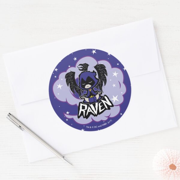 Teen_Titans_Go!___Raven_Attack_Classic_Round_Sticker_3 Teen Titans Go Raven Attack Classic Round Sticker