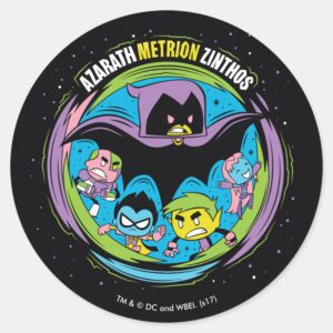 Teen Titans Go Raven Azarath Metrion Zinthos Classic Round Sticker