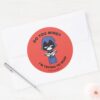 Teen Titans Go Raven Im Trying To Read Classic Round Sticker