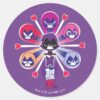 Teen Titans Go Ravens Emoticlones Classic Round Sticker