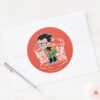 Teen Titans Go Robin Booty Scooty Buns Classic Round Sticker