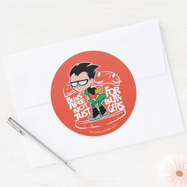 Teen_Titans_Go!___Robin_Booty_Scooty_Buns_Classic_Round_Sticker_3 Teen Titans Go Robin Booty Scooty Buns Classic Round Sticker