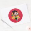 Teen Titans Go Robins Arsenal Graphic Classic Round Sticker