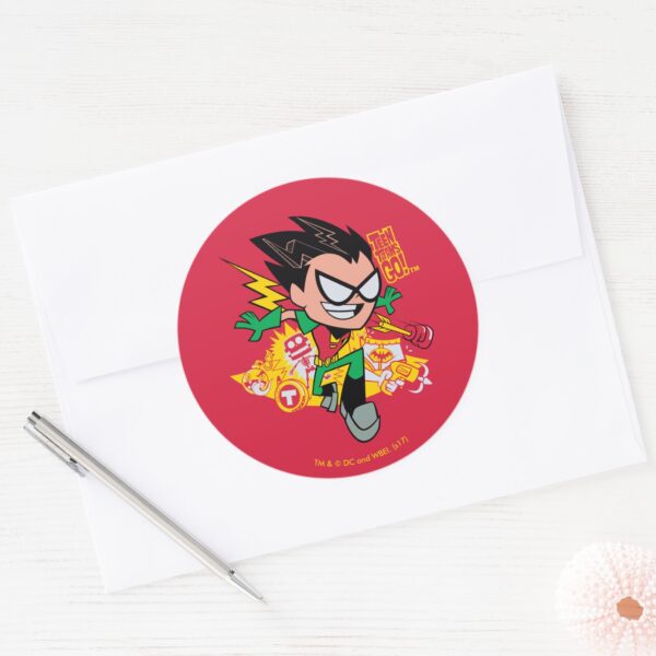 Teen_Titans_Go!___Robin's_Arsenal_Graphic_Classic_Round_Sticker_3 Teen Titans Go Robins Arsenal Graphic Classic Round Sticker