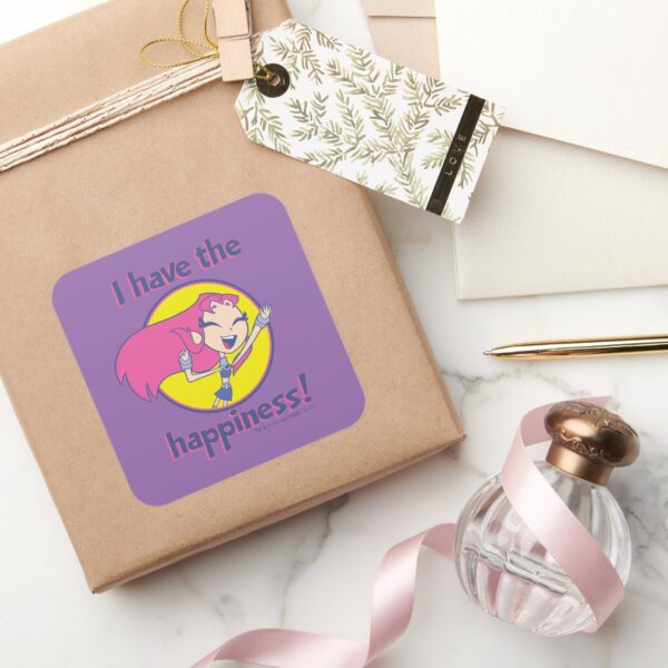 Teen_Titans_Go!___Starfire__I_Have_The_Happiness__Square_Sticker_5 Teen Titans Go Starfire I Have The Happiness Square Sticker