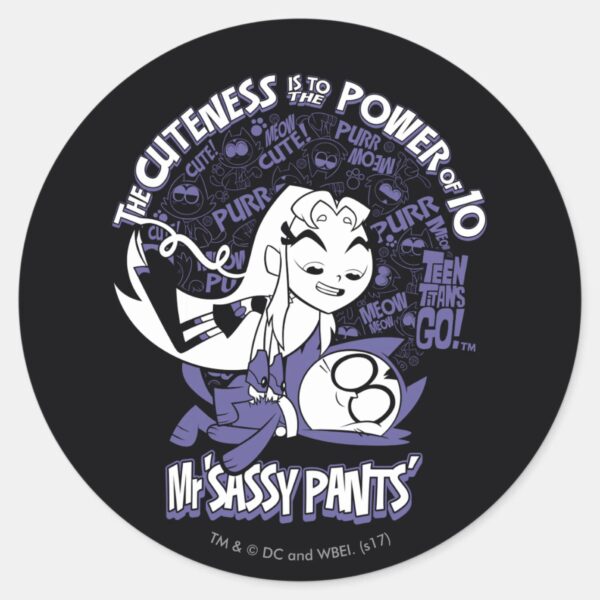 Teen_Titans_Go!___Starfire_&_Mr_Sassy_Pants_Classic_Round_Sticker_1 Teen Titans Go Starfire Mr Sassy Pants Classic Round Sticker